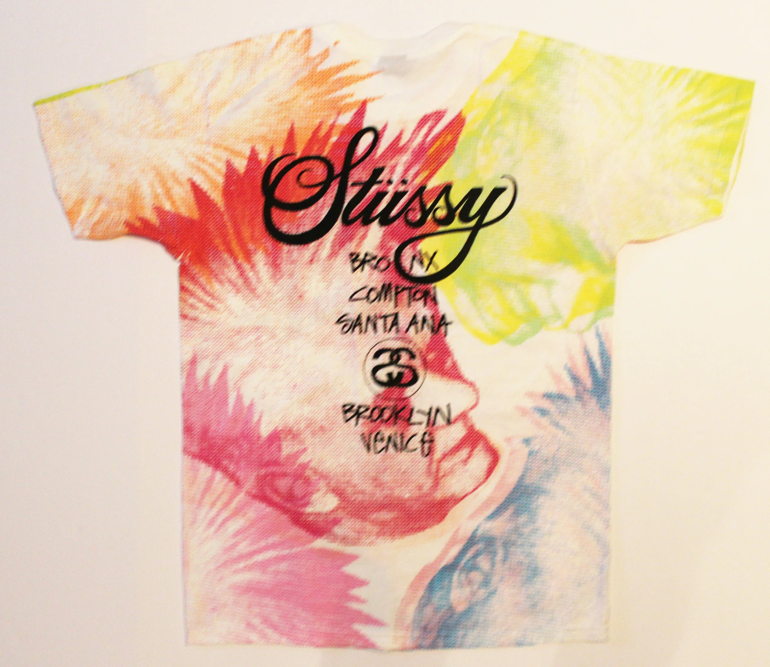 Stussy Colorful Graphic City T Shirt (Size M) — RootsBK